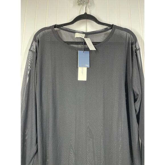 NWT Wilfred Women’s Black Sheer Long Sleeve Pullover Blouse Top Size 2 - Picture 7 of 7